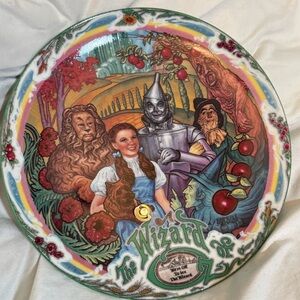Vintage Wizard of OZ Collector Plate - Branford Exchange Wizard of Oz Plate